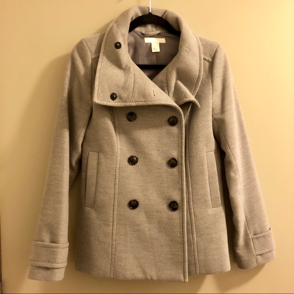 H&M Grey Pea Coat